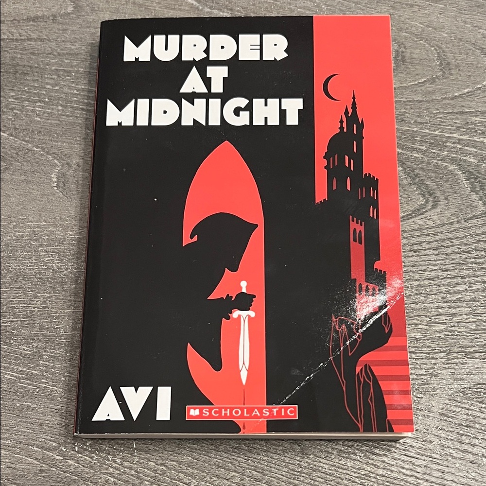 Scholastic's Murder at Midnight - Red and Black Cover
